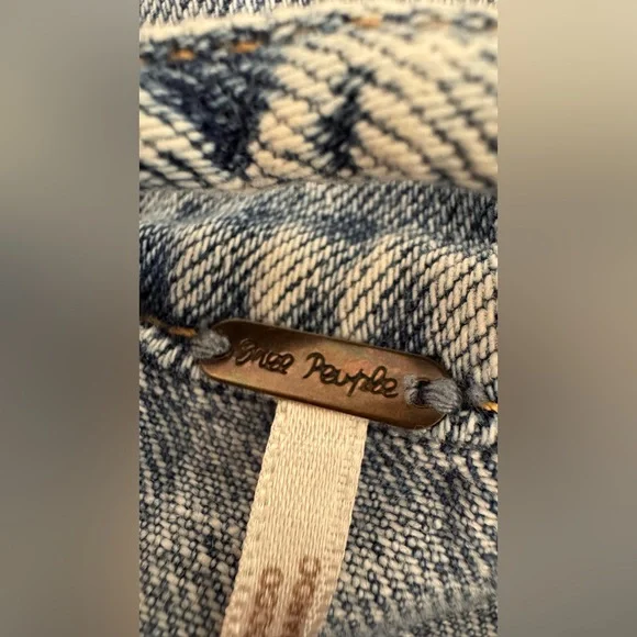 Free People Rumors Denim Jacket Sz S. - Picture 10 of 16